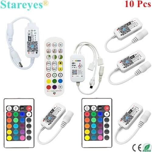 10 Pcs WiFi Wireless Magic Home Remote Controller Dimmer 5V 12V 24V Single color RGB RGBW Remote Alex Tuya Control For LED Strip