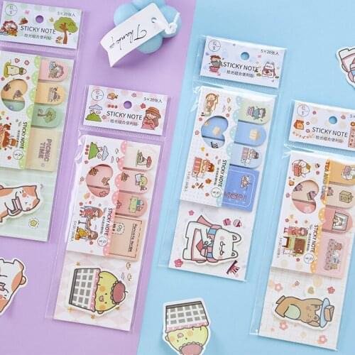 8packs/LOT cat family series cute cartoon n times sticker message paper memo pad