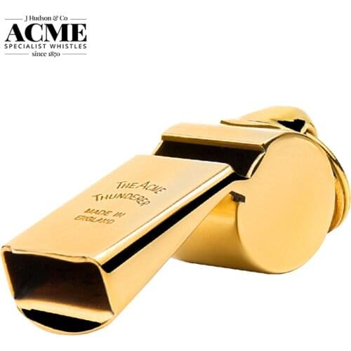 ACME 63 British Origin Copper Metal Whistle Golden High Decibel Waterproof Outdoor EDC Tools Survival Whistle
