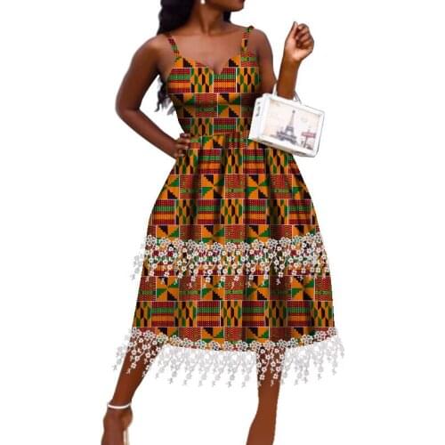 African Clothes for Women Bazin Riche Long Maxi Dresses for Party Off Shoulder African Women Clothing Summer 2021 New WY8177