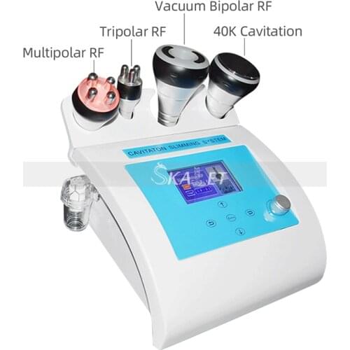 RF Multipolar Skin Tightening Anti Wrinkle Removal 40K Cavitation Ultrasound Weight Loss 4 In 1 Machine