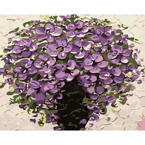 Cioioil-C554 Bringing rich and lucky flowers Painting By Numbers Canvas Painitng Home Wall Art Picture Coloring By Numbers