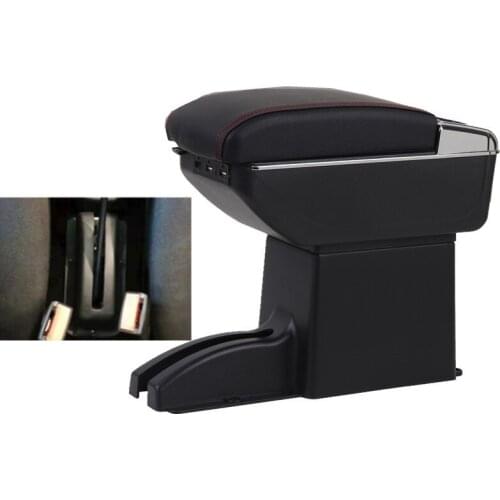 For Kalina Armrest Box Double Layer with usb Car Central Armrest Storage Box accessories