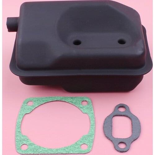 Exhaust Muffler Silencer with Cylinder Gasket Kit For Robin BG411 NB411 EC04 CG411 Grass Trimmer Brush Cutter Engine Spare Part