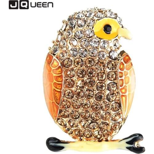 JQUEEN Fashion New Owl Brooch Female High-End Cute All-match Animal Pattern Brooch Clothing Ornament Wholesale
