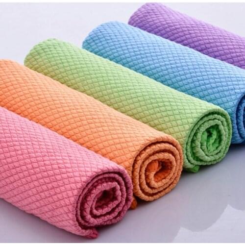 Fish Scale Rag Cleaning Cloth Kitchen Oil Proof Rag Household Dishwashing Towel Ceramic Tile Glass Rag Household Cleaning Towel