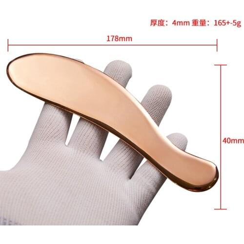 Brass Copper Gouache Scraper Body Meridian Gua Sha Muscle Relaxation Facial Acupuncture Stick Physical Therapy Beauty Massage