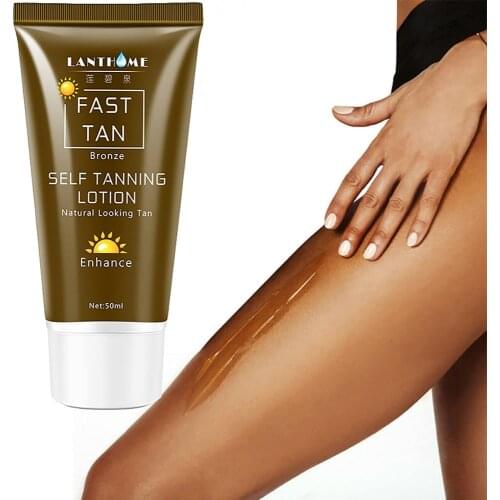 50Ml Sunless Self Tanning Lotion Bronze Quickly Coloring Face Body Natural Tan Cream