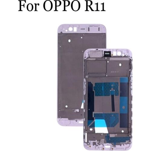 Original LCD Holder Screen Front Frame For OPPO R11 Battery Back Cover Mobile Phone Cover For OPPO R 11 Repair Spare Parts