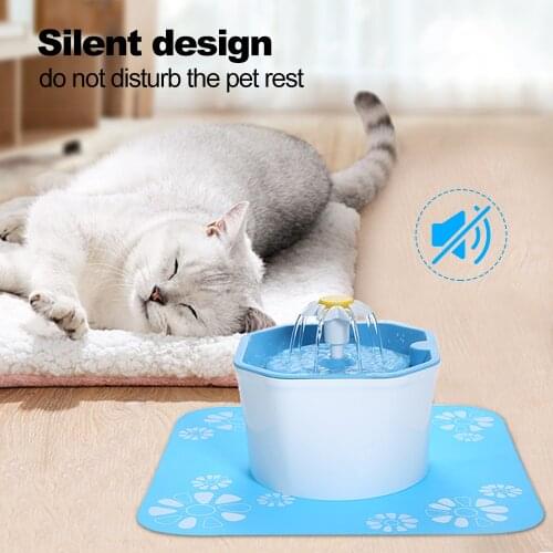 1.6L Cat Water Fountain Feeder Dog Drinking Bowl USB Pet Automatic Water Dispenser Super Quiet Drinker Auto Feeding for Dogs Cat