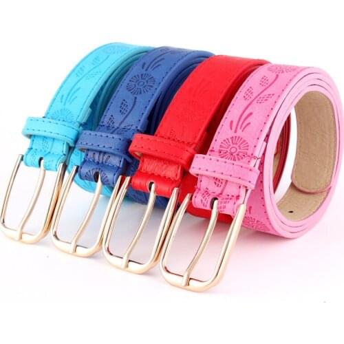 Multi-color Ladys Belt New Arrival Womens Fashion Thin Belt Colours Head Pin Buckle Women Waist Belt Waist Belt Dress Jeans
