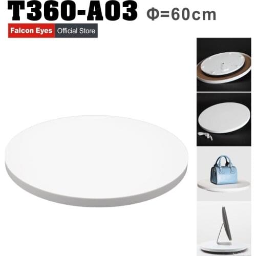 Falcon Eye 360 Degree Electric Turntable 60cm Max Load 40kg Show Product Table for Photography Rotating Display T360-A03