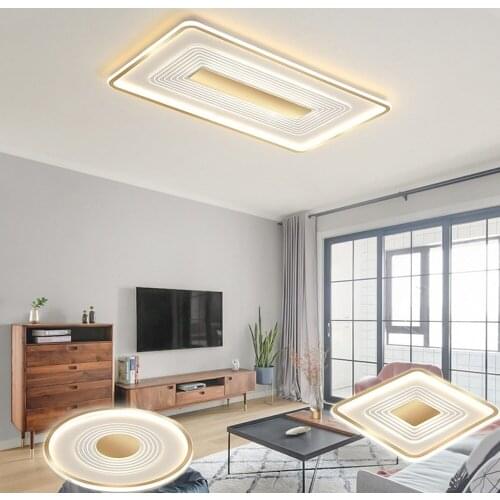 LED lamp new modern minimalist atmosphere household LED ceiling lamp golden lighting luxury lighting
