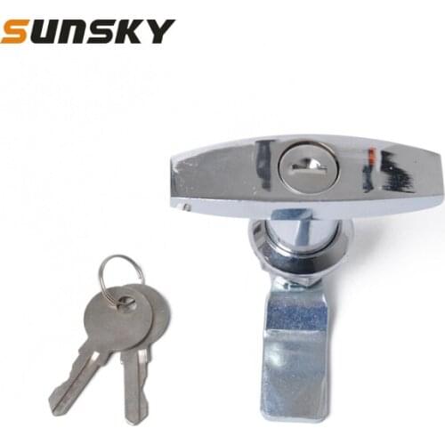 T Shape Handle Paddle Entry Door Latch & Keys Tool Box Lock for Trailer / Yacht / Truck/ Car