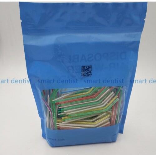 High Quality 250 pcs/bag Dental Disposable Air Water Spray Nozzles Tips Tubes for 3-Way Triple Syringe Dentist Lab Instrument