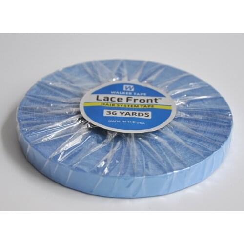 1/2inch(1.27cm)*36yards Hair System Tape Lace Front Support Blue Double Sided Tape For Tape Hair Extension/Toupee/Lace Wig