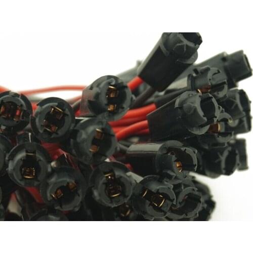 10 x T5 Wedge 5050 SMD LED Dashboard Instrument Panel Socket for Car Lights Bulb