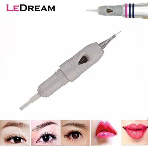 100pcs/lot Disposable Sterilized 8mm Screw Gray Tattoo Needles Cartridge 1P 1RL For Premium Charmant Permanent Liberty Pen