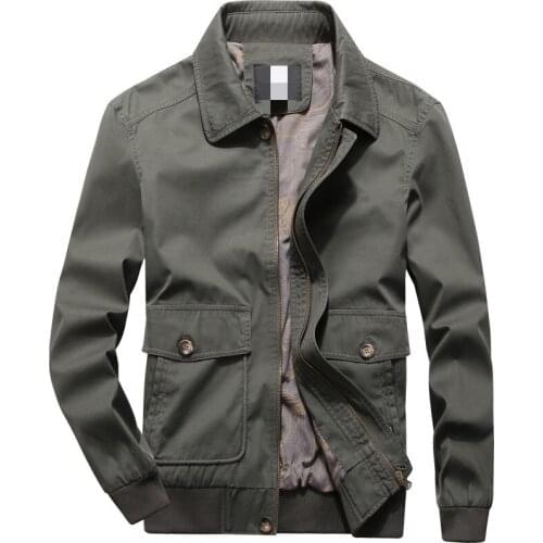 2021Free shipping Spring Pure Cotton Jacket long sleeves Tactical outdoor Jacket turn down collar casual blouse Plus size S-5XL