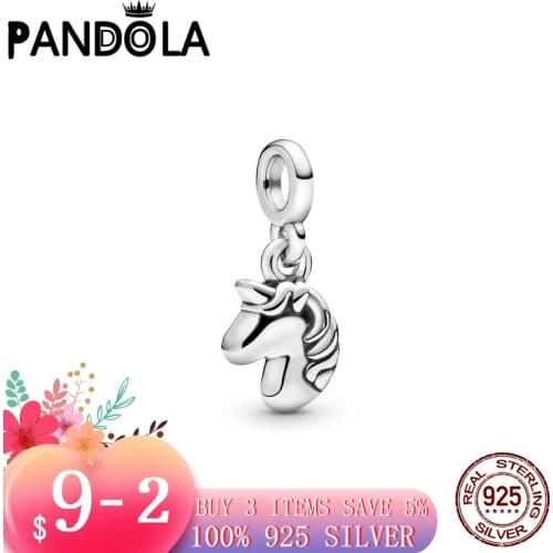 2021 new 925 Sterling Silver My Magical Unicorn Dangle Charms Beads Bracelet Fit Original Pandora Bracelet DIY Jewelry For Women