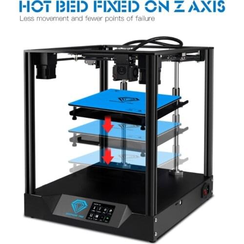 Twotrees 3D Printer Sapphy Pro Upgrad Version of Resume Power Failure Printing Linear Rail Dual Drive Extruder 235X235 L