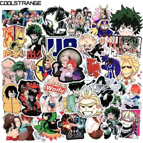 73Pcs/Pack Japanese Anime My Hero Academia Stickers For Motocycle Skateboard Bicycle Guitar Album Laptop Waterproof Sticker