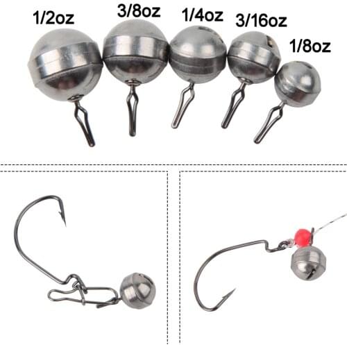 Shaddock 8Pcs Tungsten Fishing Sinkers Round Ball Drop Shot Weight Sinkers Fishing Tackle Accessories
