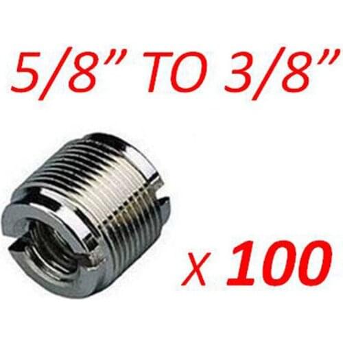 100x Microphone Mic Screw Clip Thread 3/8" to 5/8" Adaptor new