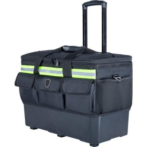 Large Multi-function Trolley Kit Canvas Installation and Maintenance Electrician Bag Thickened Large Trolley Case