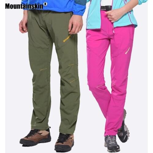 Mountainskin Summer Men Women Quick Dry Hiking Pants Ultra Light Breathable Outdoor Sport Fishing Camping Trekking Trouser VA761