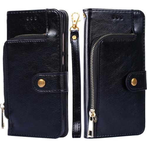 Zipper Leather Wallet Case for Umidigi Umi A11 A9 Pro A5 A7 Pro A3 A7S S2 S5 Pro F1 Play One Max Power 5 F2 Flip Book Case Cover