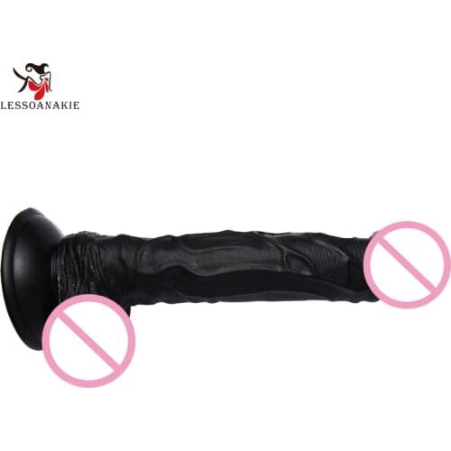D38 - 9.4'' Black Color Long Dildo Attachment to Premium Sex Machine,Deep Inside Penetration so Easy, Long but not Thick