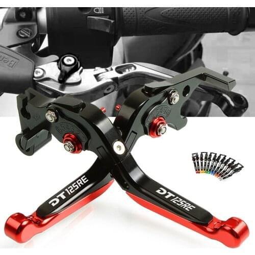 For Yamaha DT125RE DT 125 ER 2004 2005 2006 2007 motocycle Accessories CNC Brake Cluth Levers Adjustable Folding Extendable