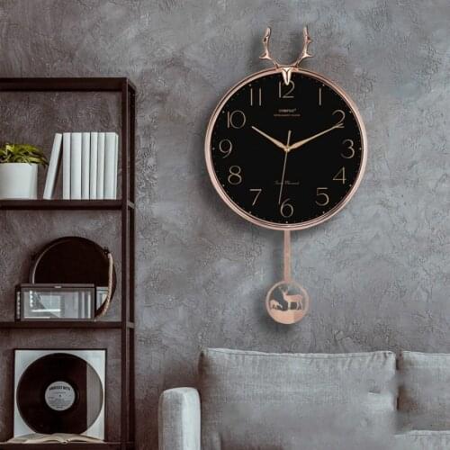 Creative Luxury Wall Clock Nordic Simple Art Personality Pendule Gold Silent Livingroom Wall Clock Reloj Pared Home Decor DL60WC