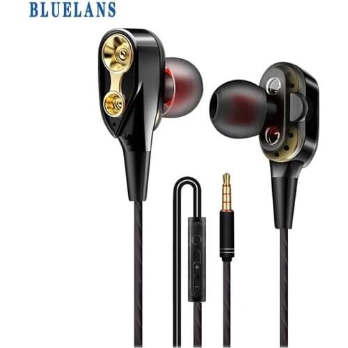 In-Ear Gaming Headphones Wired Balanced Armatured Dynamic 2 Drivers Moving Coil Iron wired headphones For Xiaomi Smart Phone