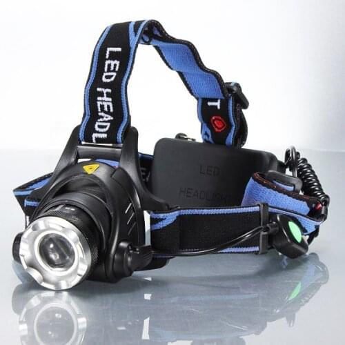 JIGUOOR Bike Bicycle Headlamp Headlight Zoomable Adjustable LED Light T6 Waterproof Head Torch Flashlight For Fishing Hunting