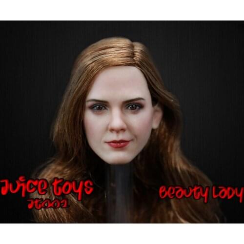 1/6 Scale Beauty Lady Emma Watson Head Sculpt for 12inch Phicen Jodoll Verycool UD Doll Action Figure DIY
