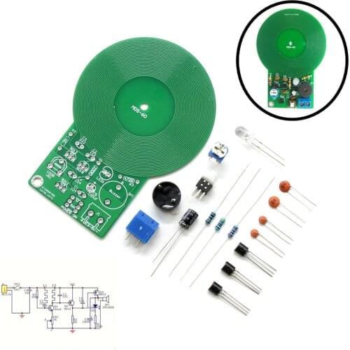 DIY Kit Metal Detector Kit Electronic Kit DC 3V-5V 60mm Non-contact Sensor Board Module DIY Electronic Part Metal Detector