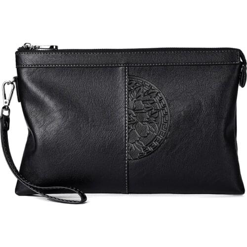 New Design Mens Day Clutch Soft Envelop Bag Big Capacity Handbag Messenger Bag Male Travel Bag iPad Case