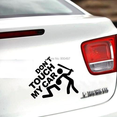 New Style Decoration Car Acccessories Funny Creative Reflective Stickers DON'T TOUCH MY CAR Car Whole Body Decals