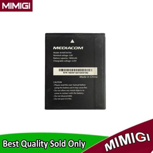 Original 1800mAh M-BATX470U Battery For MEDIACOM Mobile Phone Accumulator AKKU