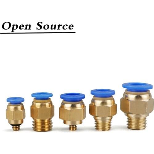 Pneumatic Pipe Fittings 12mm 10mm 8mm 6mm 4mm Hose Tube 1/8" 1/4" 3/8" 1/2" Male Thread Brass Air Pipe Connector Quick Coupling