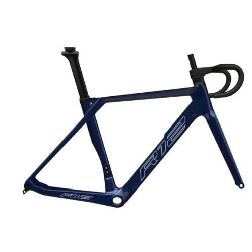 R12 carbon road Racing bicycle Bike frame Rim Disc brake with handlebar BB386 FRR TAX