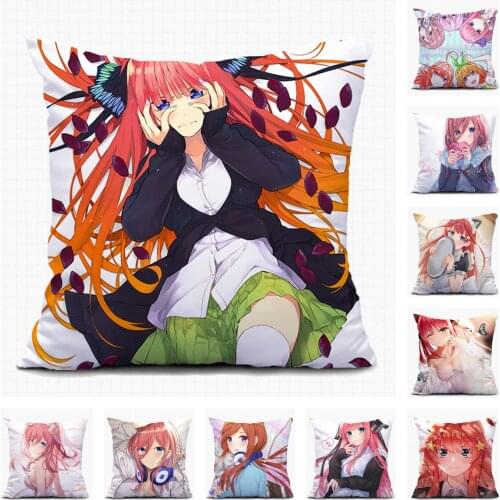 Anime The Quintessential Quintuplets Home Textile Christmas Sofa Pillow Case Custom Decorative Cushion Covers Pillowcase A14