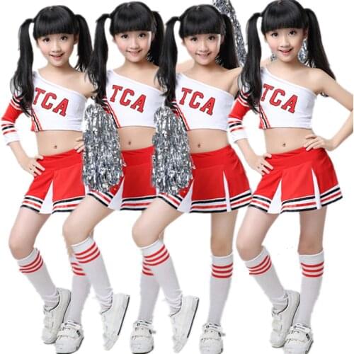 Girl Children Academic Dress School Uniforms Set Kid Girls Gymnastics Costumes Boy Competition Suit Girl Cheering Squad Suits