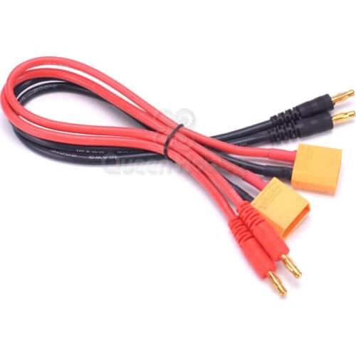 XT90 to 4.0 Male Banana Connector Ultra Adapter Wire Harness Charging Cable RC Charger Cables for RC Car Multirotor Helicopter