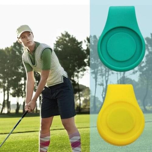 Silicone Golf Hat Clip Ball Marker Holder With Strong Magnetic Belt Golf Accessories for Position Calibrating