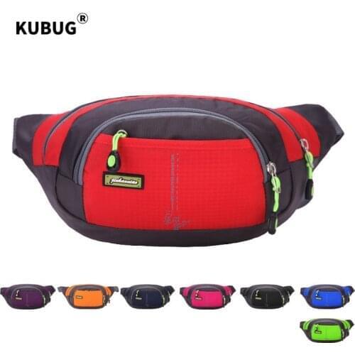 KUBUG Waist Bag Outdoor Running Bag Pack Travel Phone Belt Bag Pouch for Men Women Casual Shoulder Crossbody Bag Unisex Hip Bag