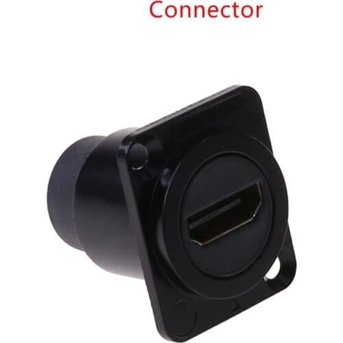 T3EE HDMI-compatible D-type Socket Network Plug Chassis Panel Mount Connector