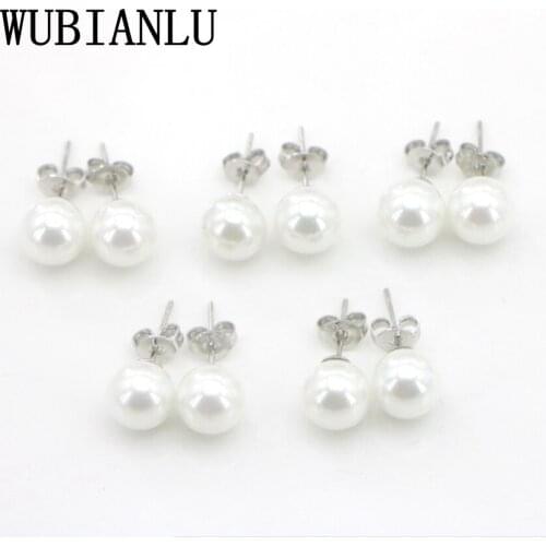 Серьги-гвоздики WUBIANLU China At AliExpress